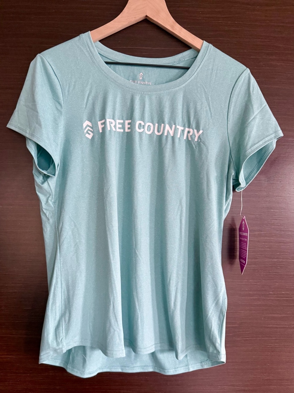 Free Country Women's Mint Short Sleeve Microtech Chill MicroCool Performance Tee